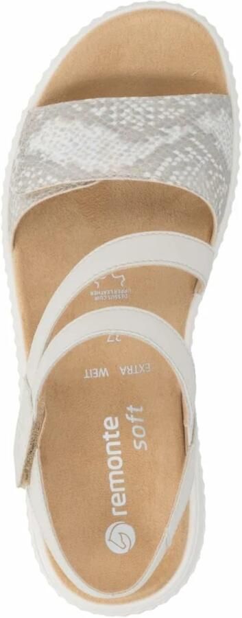 Remonte Dames Sandaal D3L51-60 Lichtbeige Combi Wijdte H - Foto 5