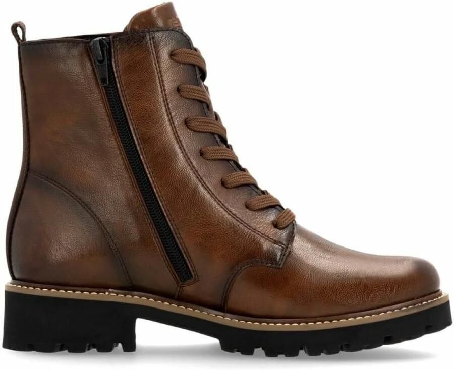 Remonte Veterschoenen blokhak veterschoen enkellaars in used look
