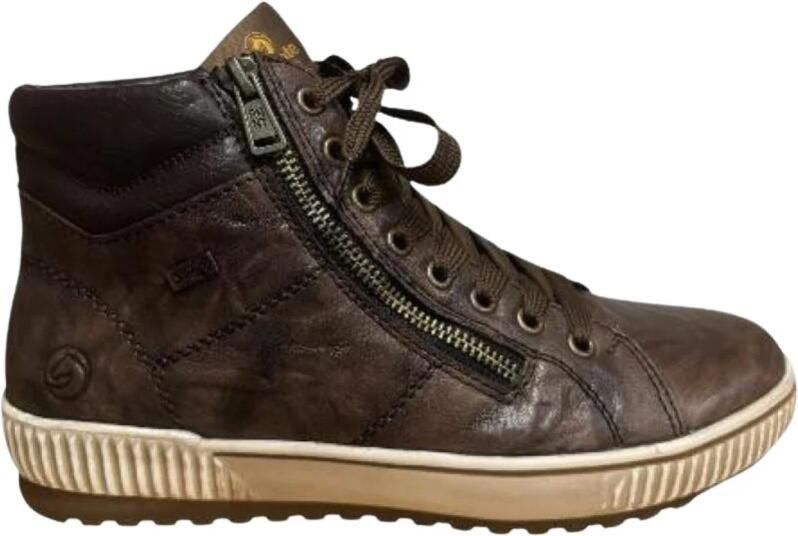 Remonte Veterschoenen platform lace-up ankle boots in crash look - Foto 9