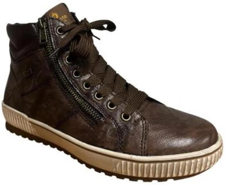 Remonte Veterschoenen platform lace-up ankle boots in crash look - Foto 11