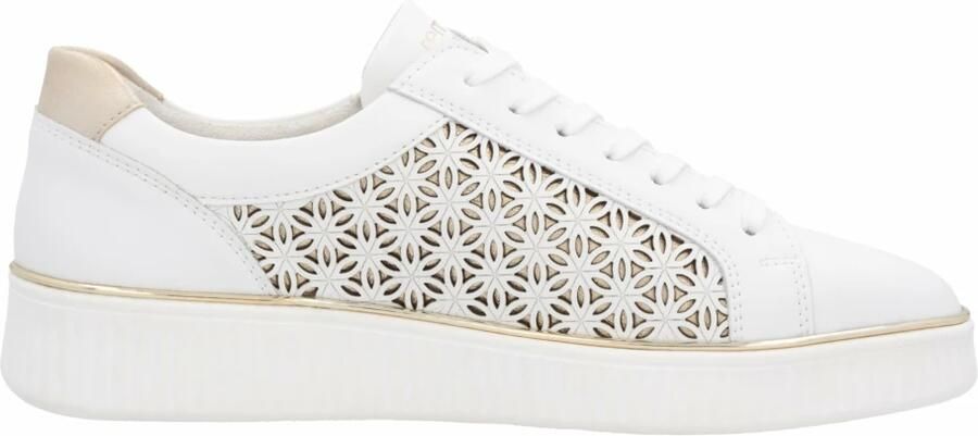 Remonte Plateausneakers vrijetijdsschoen veterschoen lage schoen met perforatie - Foto 3