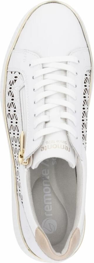 Remonte Plateausneakers vrijetijdsschoen veterschoen lage schoen met perforatie - Foto 2