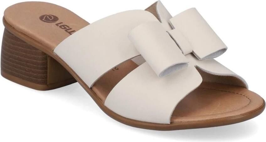 Damesklompen Elegante Beige Leer - Foto 3