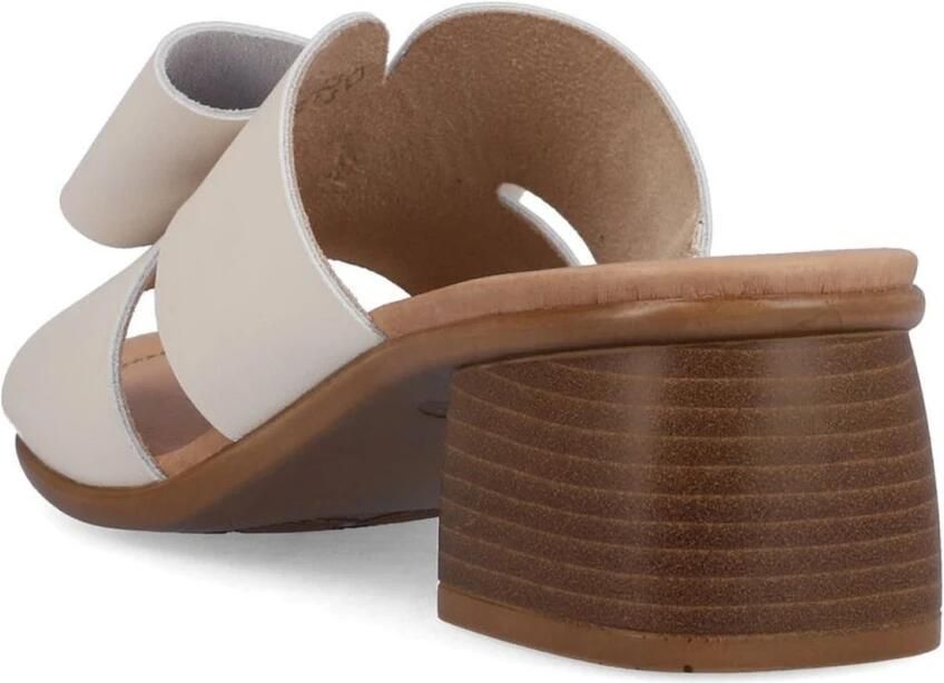 Damesklompen Elegante Beige Leer - Foto 2