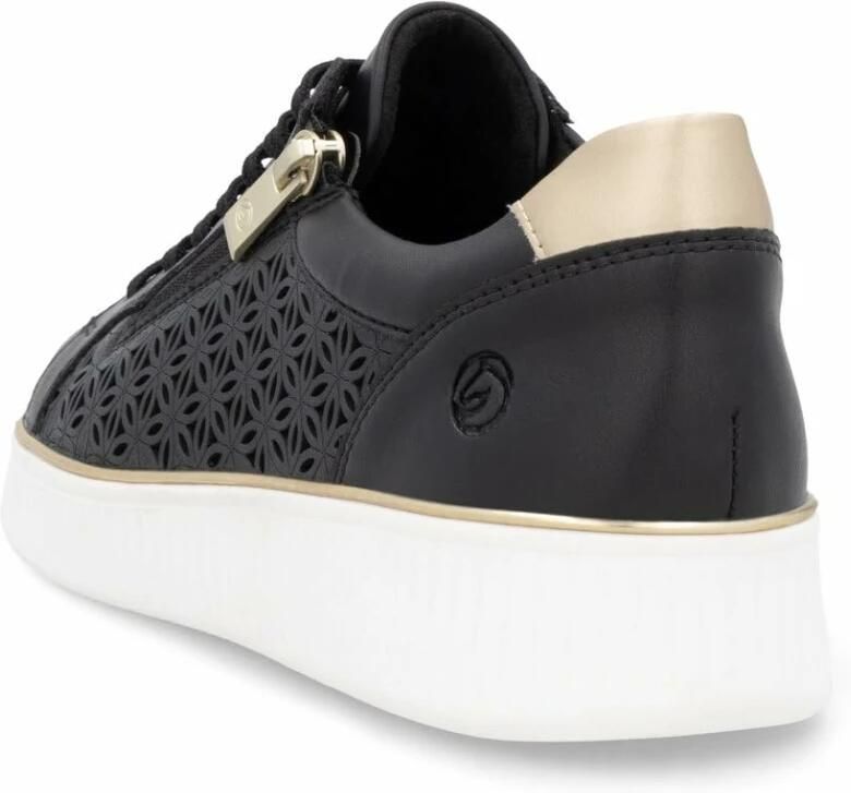 Remonte Plateausneakers vrijetijdsschoen veterschoen lage schoen met perforatie - Foto 4
