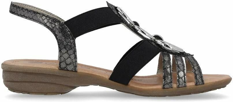 Remonte Sandalen sleehak zomerschoen sandaal met elastische banden - Foto 2