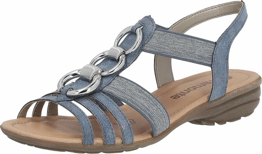 Remonte Sandalen sleehak zomerschoen sandaal met elastische banden - Foto 2