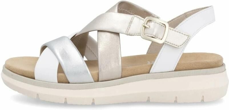Remonte Sandalen Elisabeth Hurley-Collection sleehak zomerschoen sandaal met kruisbandage