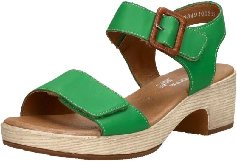 Remonte Sandaaltjes ELLE-Collection blokhak zomerschoen sandaal met klittenbandsluitingen - Foto 7