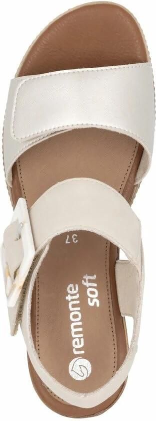 Remonte Leren Sandalen Beige - Foto 3