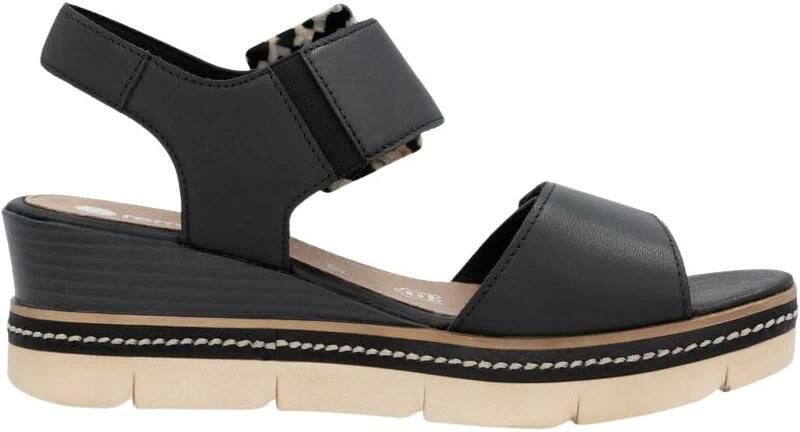 Remonte Sleehaksandaaltjes Elisabeth Hurley-Collection sleehak riemensandaal zomerschoen opvallende siergesp - Foto 2