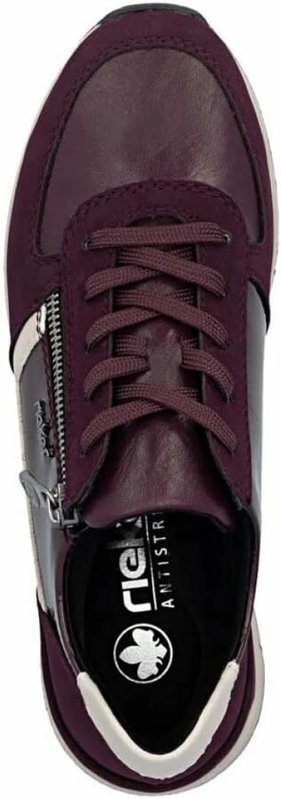 Rieker Sneakers laag stone grey bourgogne - Foto 16