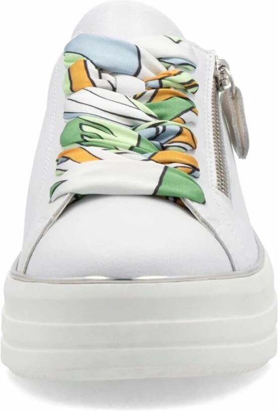 Remonte Plateausneakers vrijetijdsschoen lage schoen veterschoen met zijrits - Foto 2