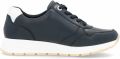 Remonte Sneakers met sleehak vrijetijdsschoen lage schoen veterschoen met zijrits - Blauw
