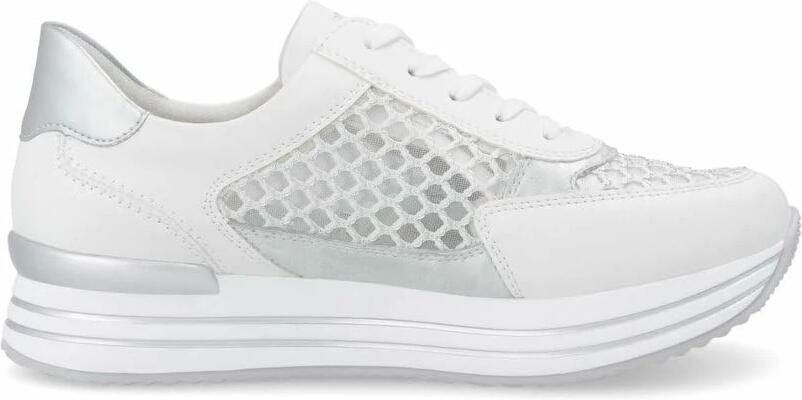 Remonte Plateausneakers vrijetijdsschoen lage schoen veterschoen vegan contrastafwerking