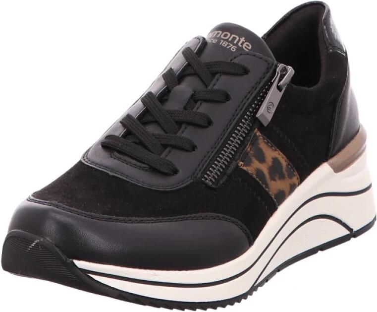Remonte Sneakers met sleehak Veterschoen lage schoen vrijetijdssneaker in veganistische uitvoering - Foto 3
