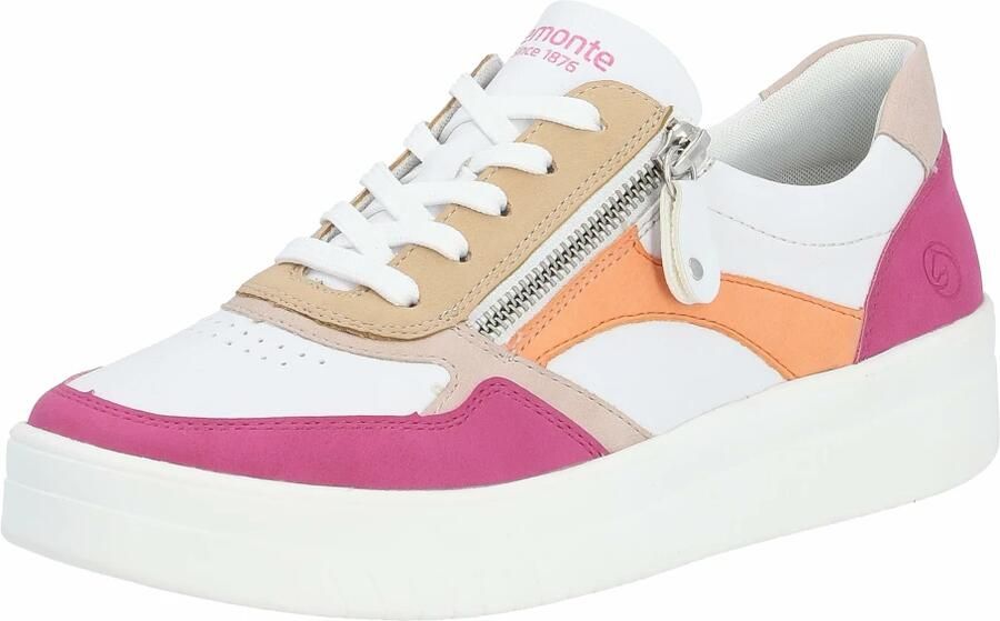 Remonte Plateausneakers vrijetijdsschoen lage schoen veterschoen in smalle vorm - Foto 2