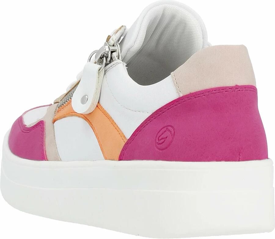 Remonte Plateausneakers vrijetijdsschoen lage schoen veterschoen in smalle vorm - Foto 3