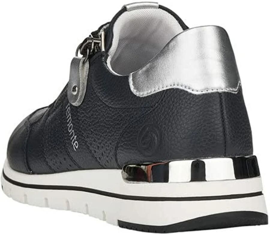 Remonte Sneakers met sleehak met gepolsterde voetbed vrijetijdsschoen lage schoen veterschoen - Foto 2