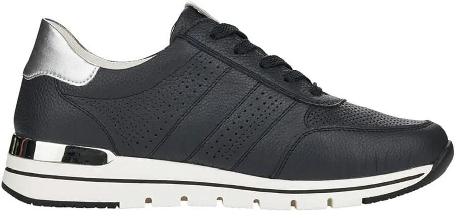 Remonte Sneakers met sleehak met gepolsterde voetbed vrijetijdsschoen lage schoen veterschoen - Foto 4
