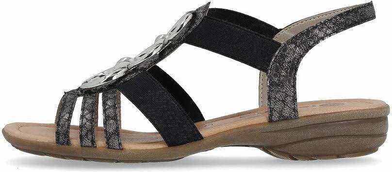 Remonte Sandalen sleehak zomerschoen sandaal met elastische banden - Foto 3