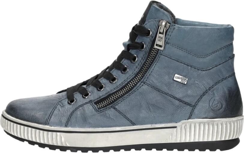 Remonte Veterschoenen platform lace-up ankle boots in crash look