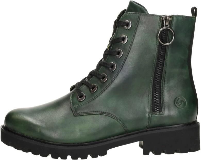 Remonte Veterlaarsjes blokhak laarsjes veterschoenen flats in used look - Foto 2