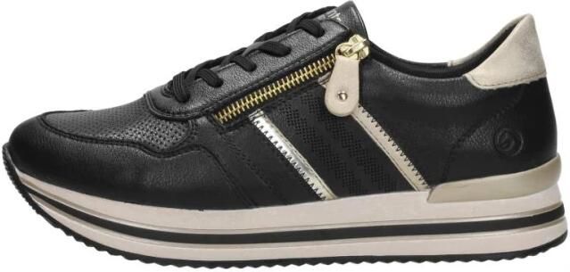 Remonte Zwarte sportieve sneaker met comfortabel voetbed Black Heren - Foto 4