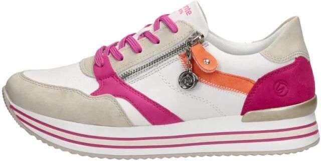 Remonte Lente Sneaker met Roze en Oranje Accenten Multicolor Heren - Foto 3