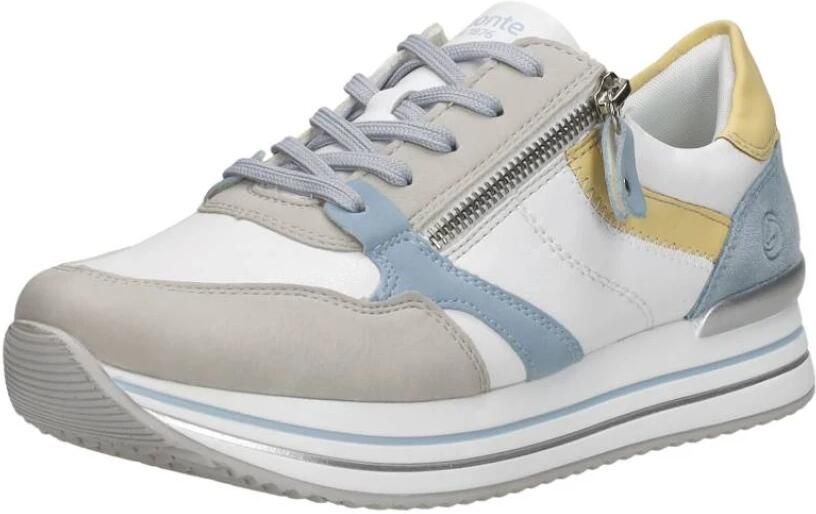 Remonte Lente sneaker met frisse accenten Multicolor Heren
