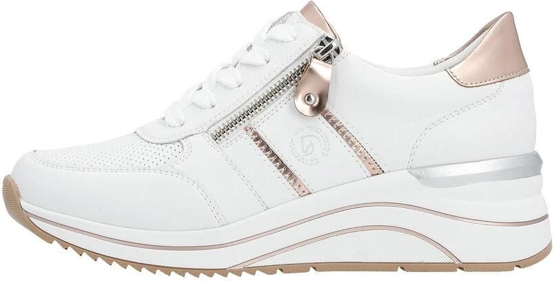 Remonte Witte Sneakers met Sleehak