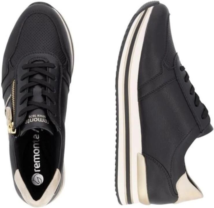 Remonte Plateausneakers vrijetijdsschoen lage schoen veterschoen met zijrits - Foto 8