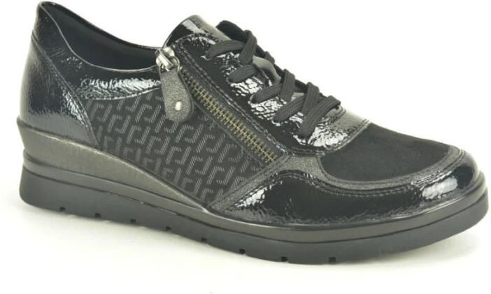 Remonte Zwart +lace +print N.+tiret DZ.