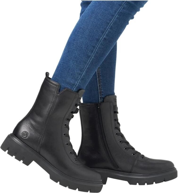 Remonte Zwarte Casual Enkellaarsjes voor Dames - Foto 3