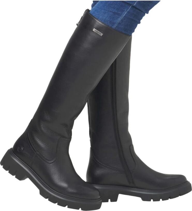 Remonte Zwarte Elegante Gesloten Enkellaarzen