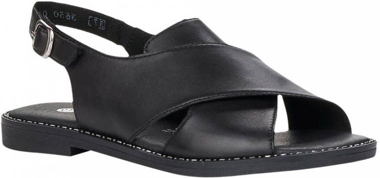 Remonte black casual open sandals Black Dames