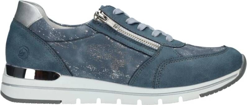 Remonte Blauwe Sneaker met Metallic Accenten Blue Heren - Foto 11