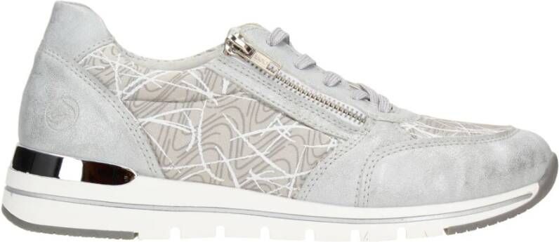 Remonte sneaker met stretch Grijs Dames