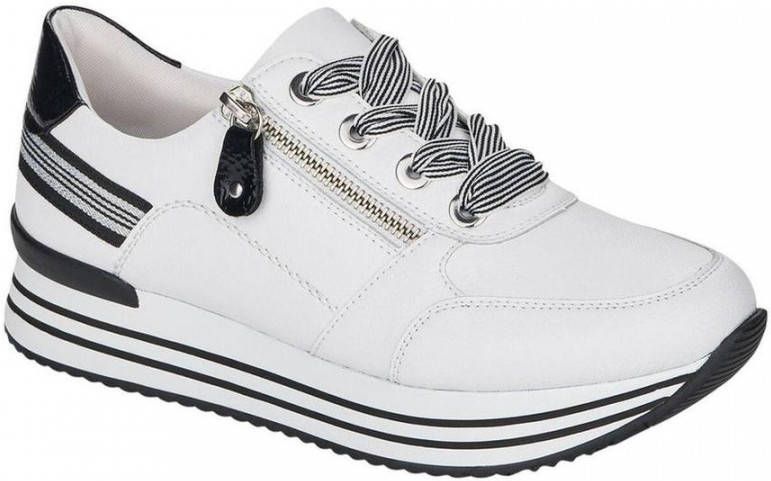 Remonte Plateausneakers met verwisselbare voetbed vrijetijdsschoen lage schoen veterschoen - Foto 3