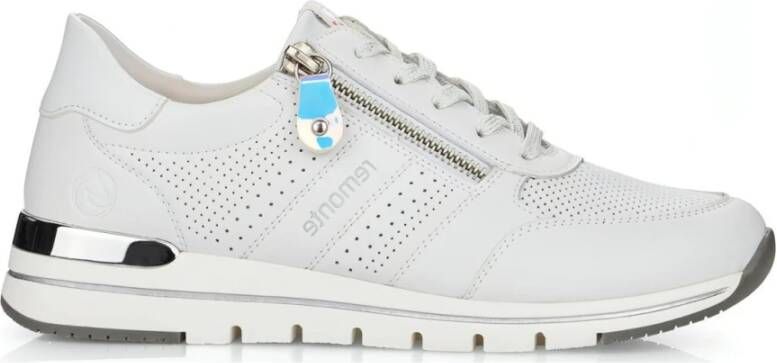 Remonte Sneakers met sleehak met zijrits vrijetijdsschoen lage schoen veterschoen - Foto 6