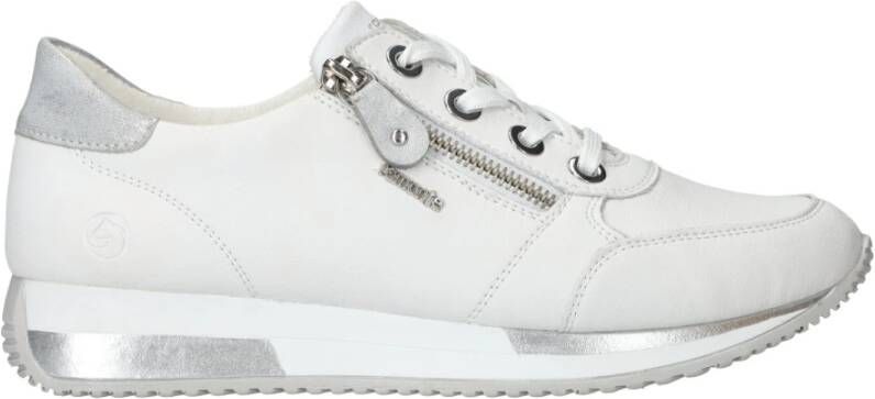 Remonte Sportieve Basic Sneaker met Extra Set Bloemen Veters White Heren