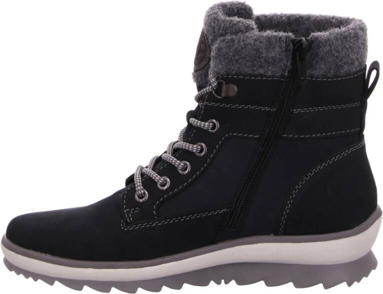 Remonte Casual Suede Booties Blauw Dames