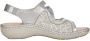 Remonte Dames Sandaal D7647-40 Zilver Print - Thumbnail 1