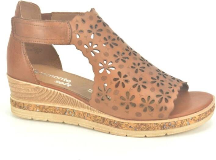Remonte Velcro Sandaal in Cognac Bruin