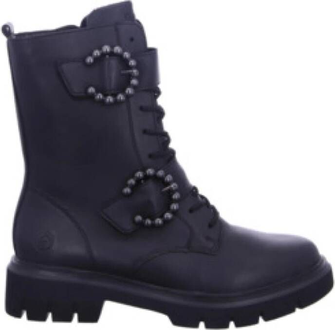 Remonte Veterlaarsjes blokhak herfstmode veterschoenen met binnenrits