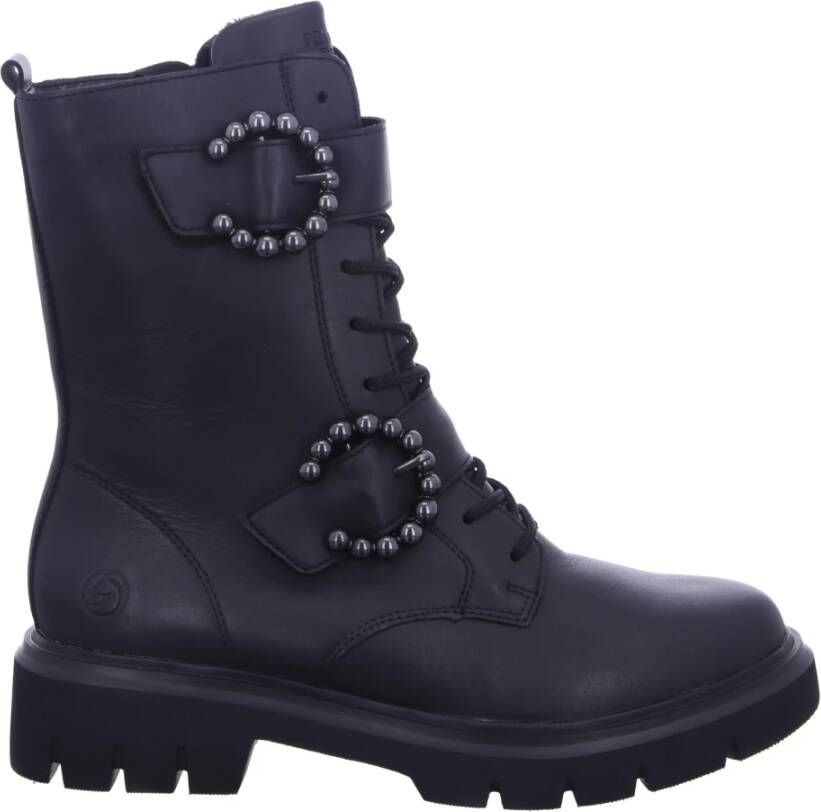 Remonte Veterlaarsjes blokhak herfstmode veterschoenen met binnenrits - Foto 2