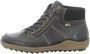 Remonte Veterschoenen flats comfort schoen enkellaars met logo-embossing en contraststiksels - Thumbnail 1