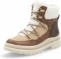 Remonte Winterlaarzen blokhak winterlaarzen outdoorschoen met ogen en contrastbeslag - Thumbnail 2