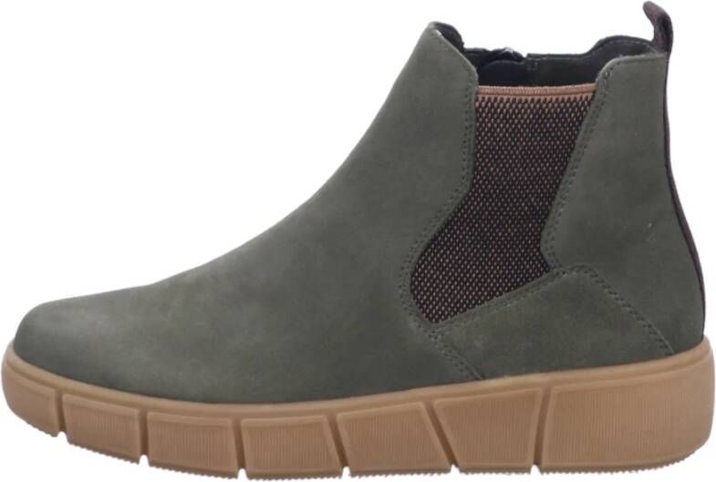 Remonte Chelsea-boots plateau enkellaars ankleboots met extra ritssluiting