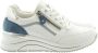 Remonte Wit Blauwe Sneaker met Ingebouwde Hak - Thumbnail 2